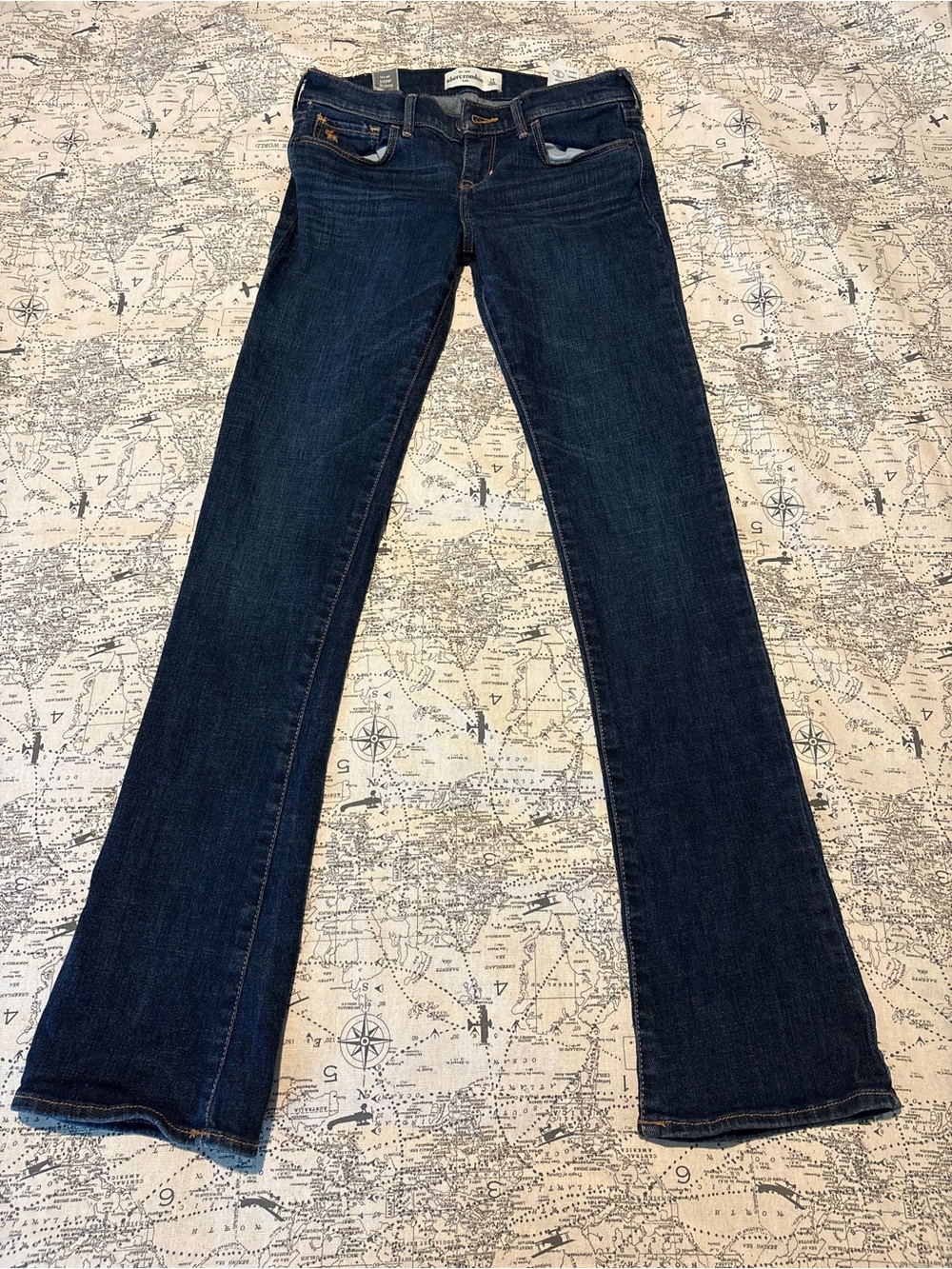 Abercrombie & Fitch Dark Blue Flare Jeans